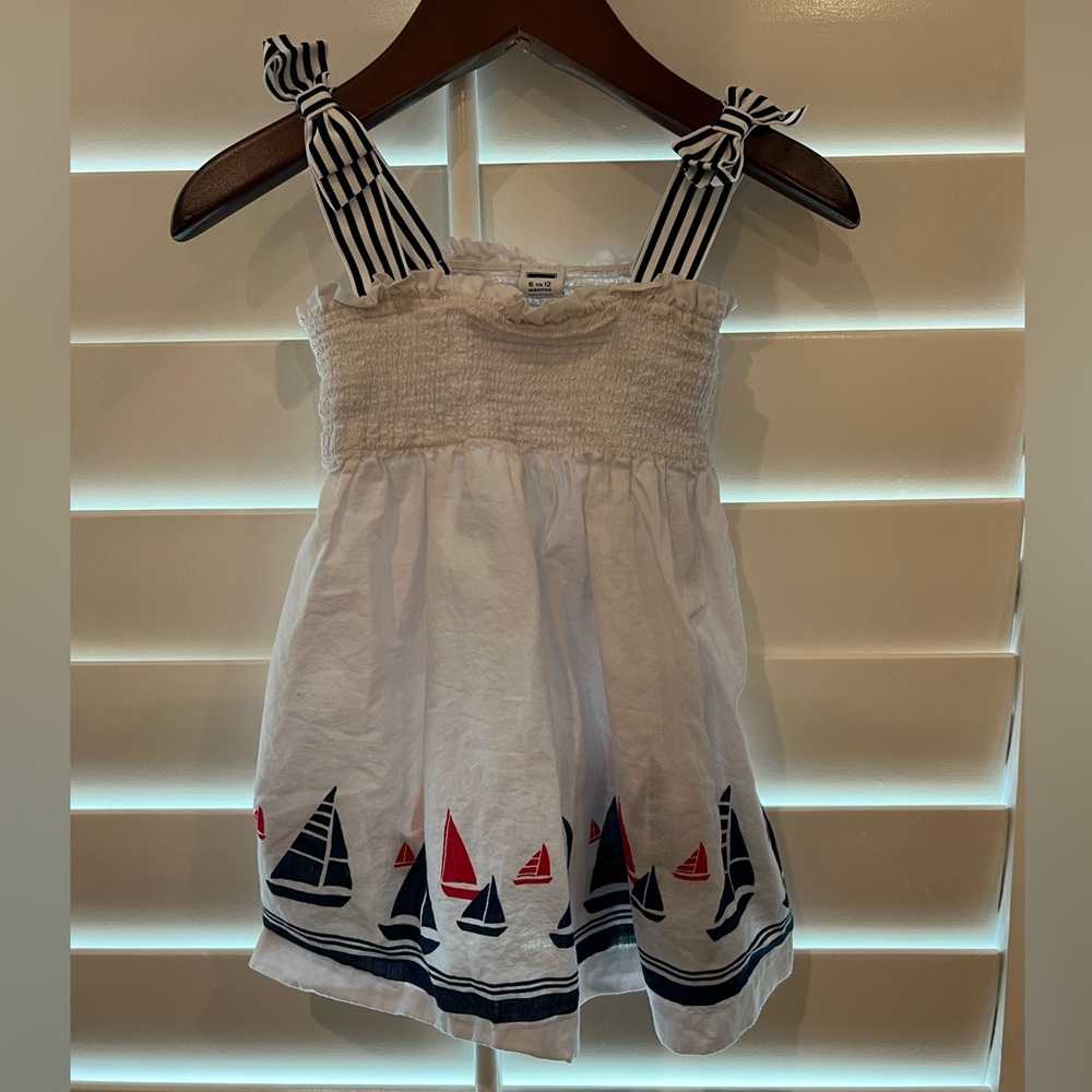 Janie & Jack Summer Sail Boat Dress